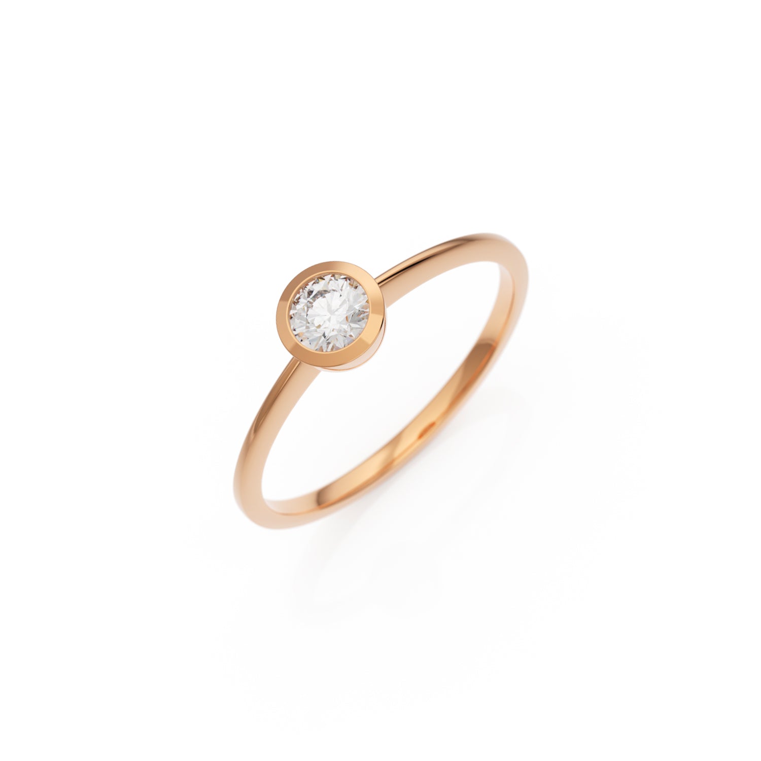 Verlobungsring Ivette H/SI – Roségold 14 Karat (585)
