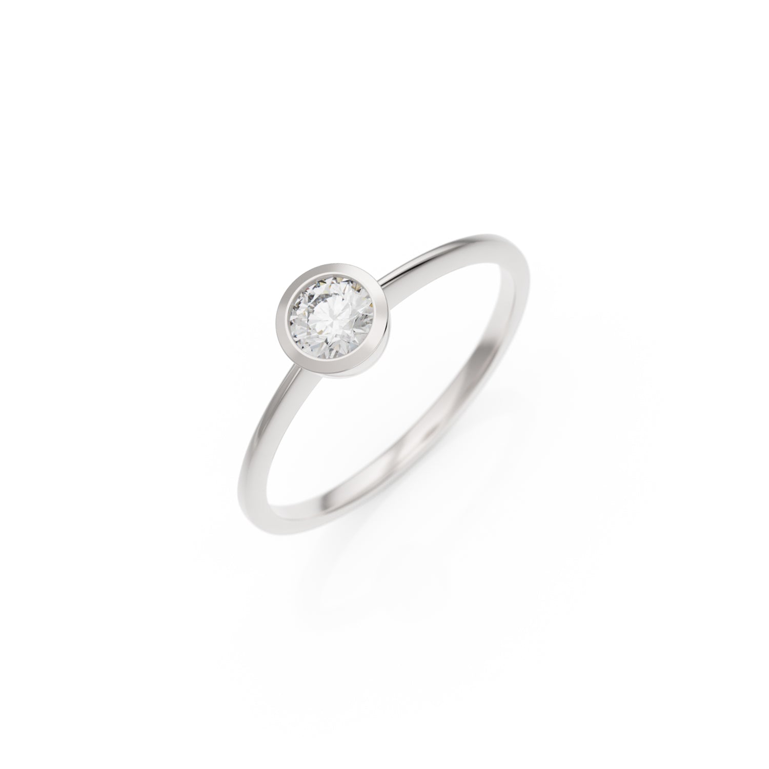 Verlobungsring Ivette H/SI – Platin (950)