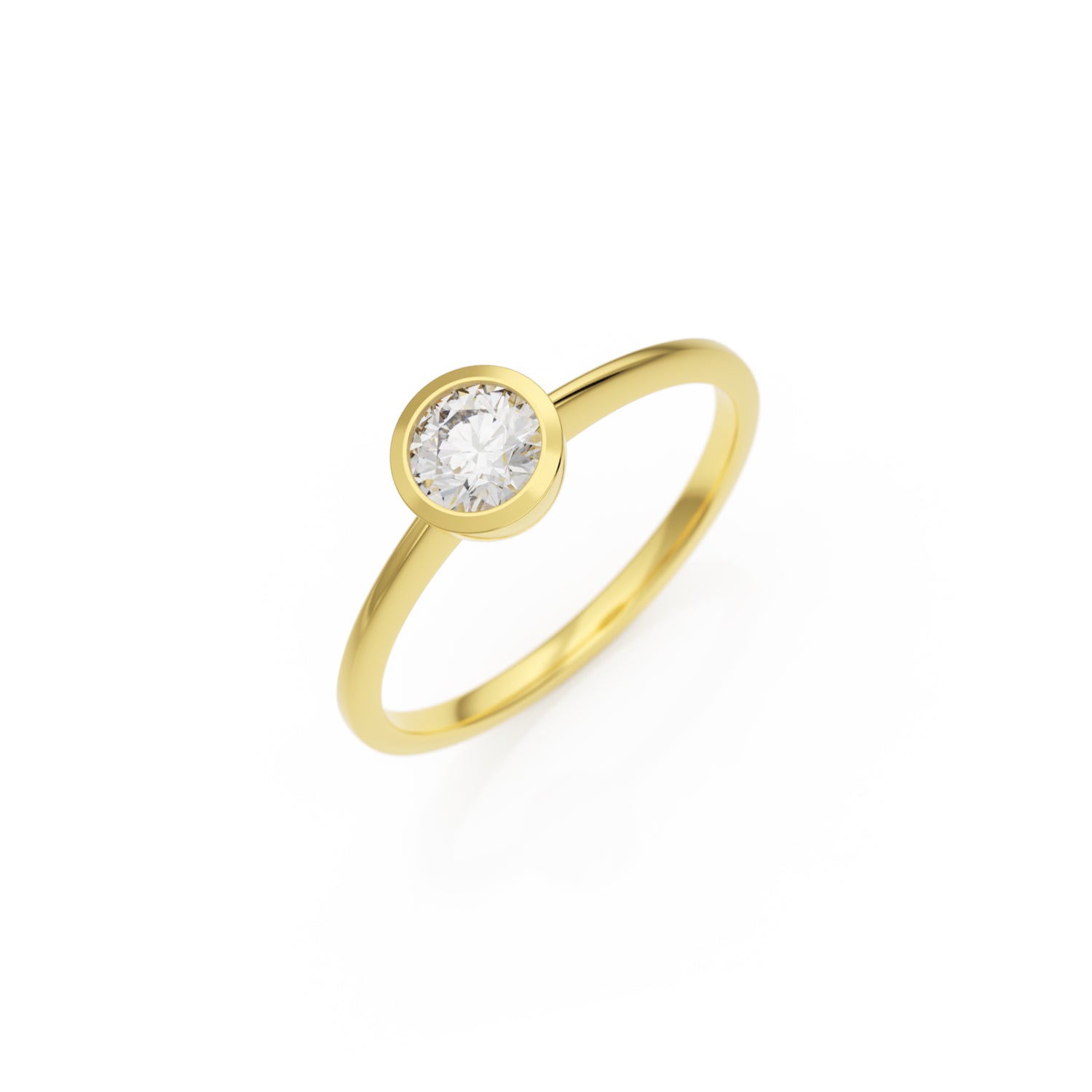 Verlobungsring Ivette G/VS – Gelbgold 14 Karat (585)