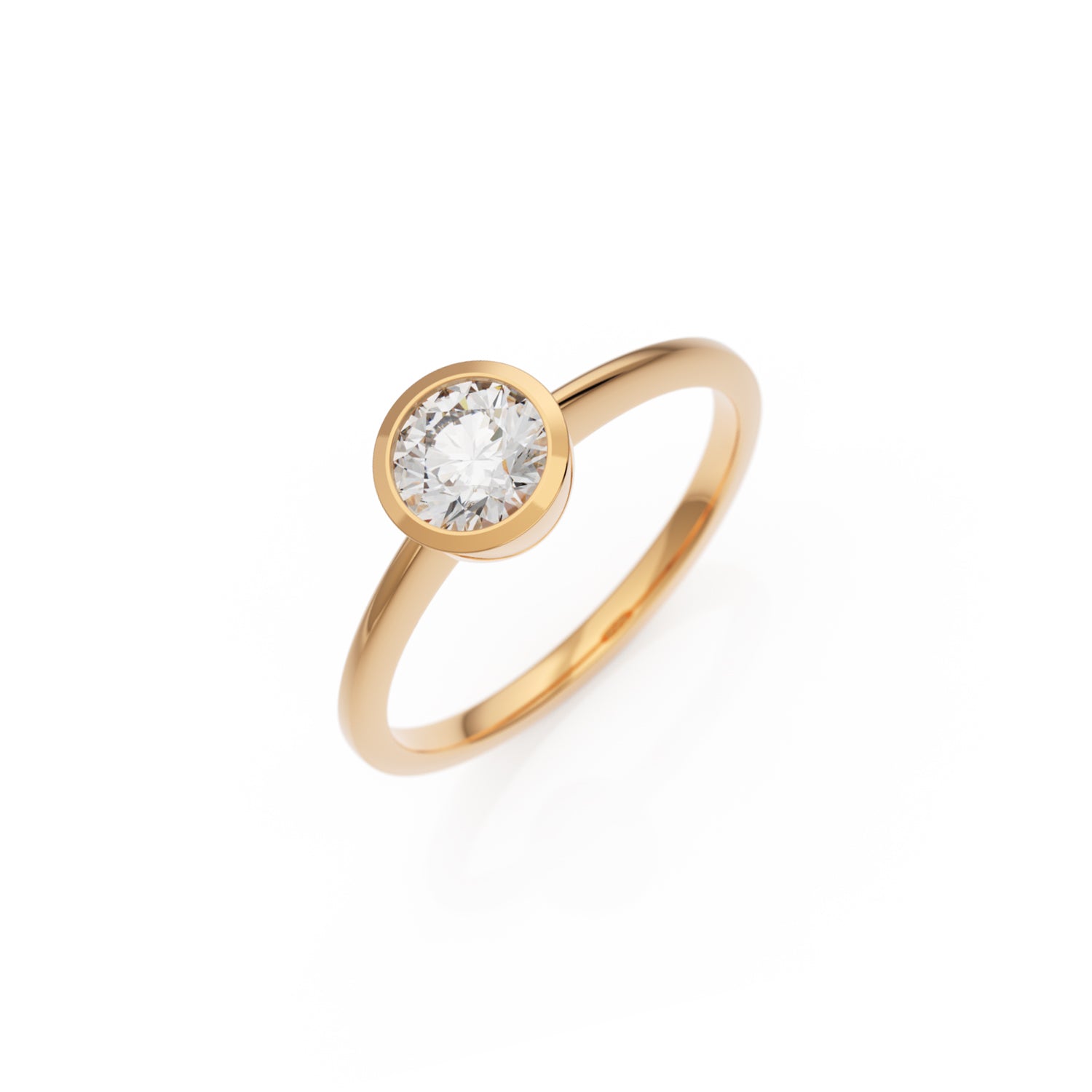 Verlobungsring Ivette G/VS – Roségold 18 Karat (750)