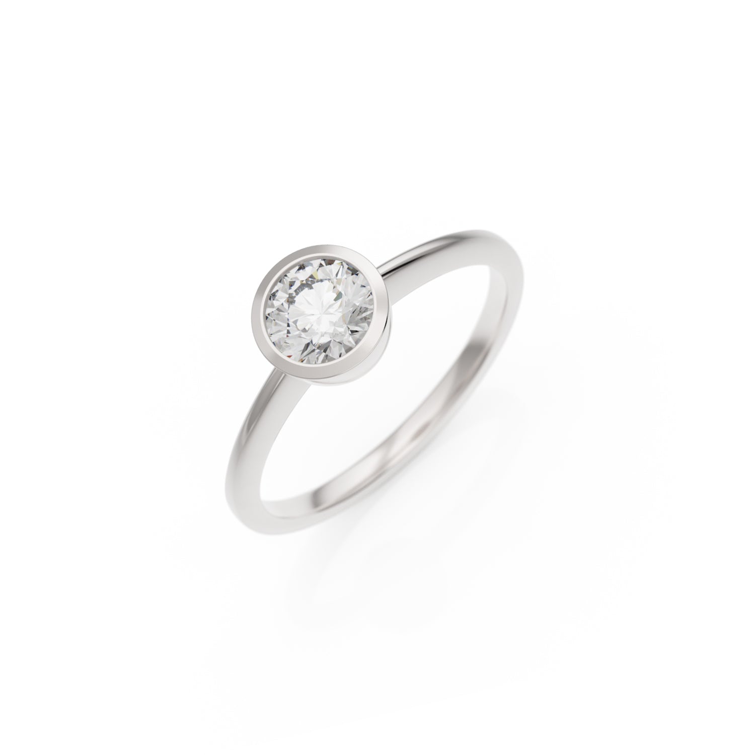 Verlobungsring Ivette G/VS – Platin (950)