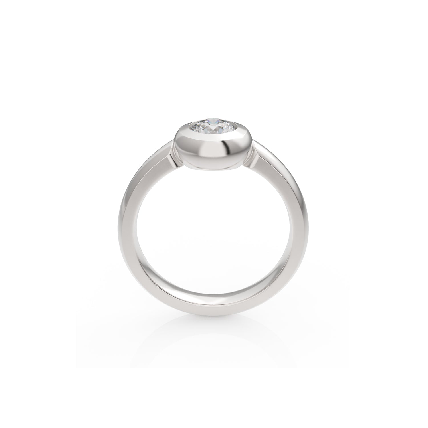 Verlobungsring Larina G/VS – Weißgold 14 Karat (585)
