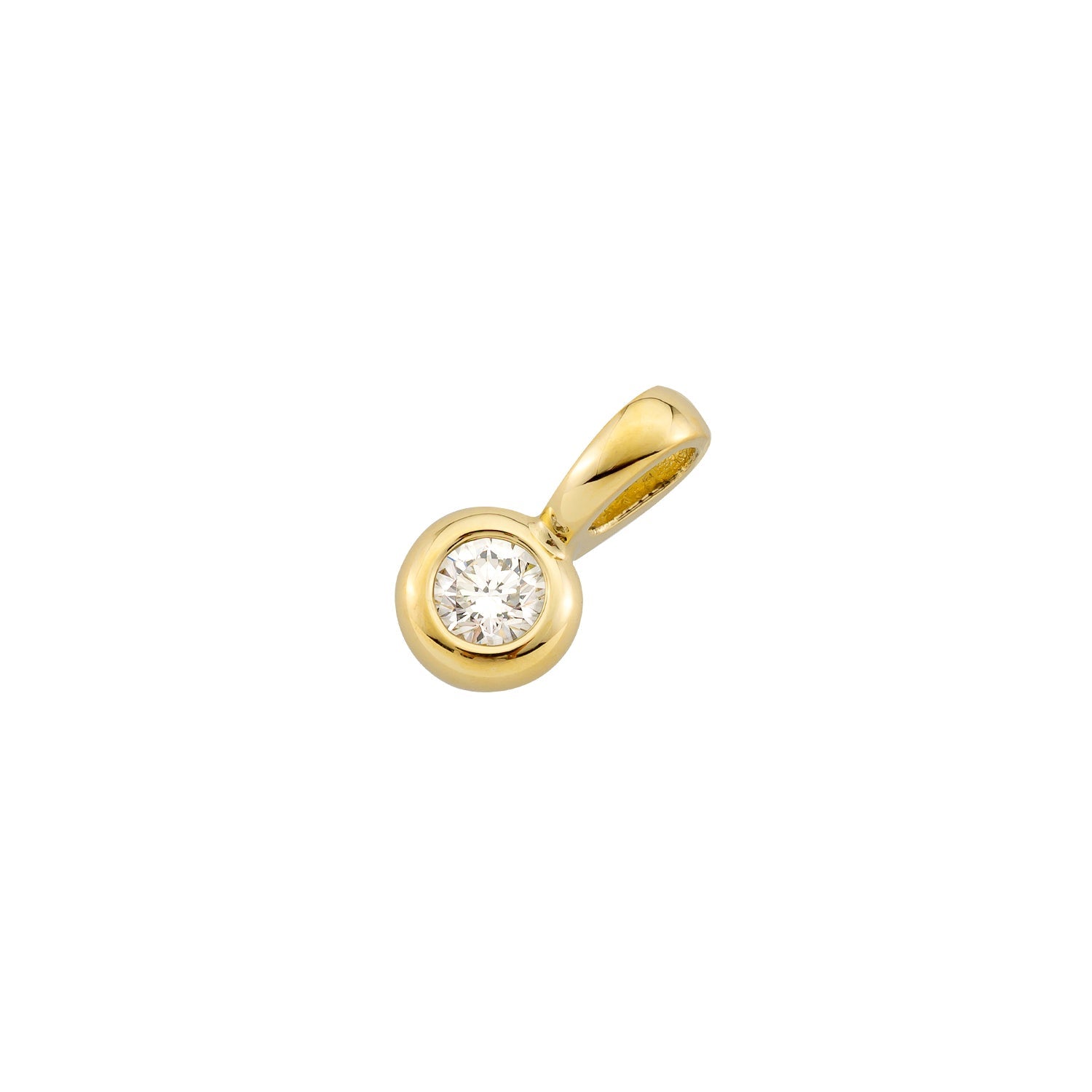 Anhänger Larina in Weißgold 14 Karat (585) mit Lab-Grown-Diamant