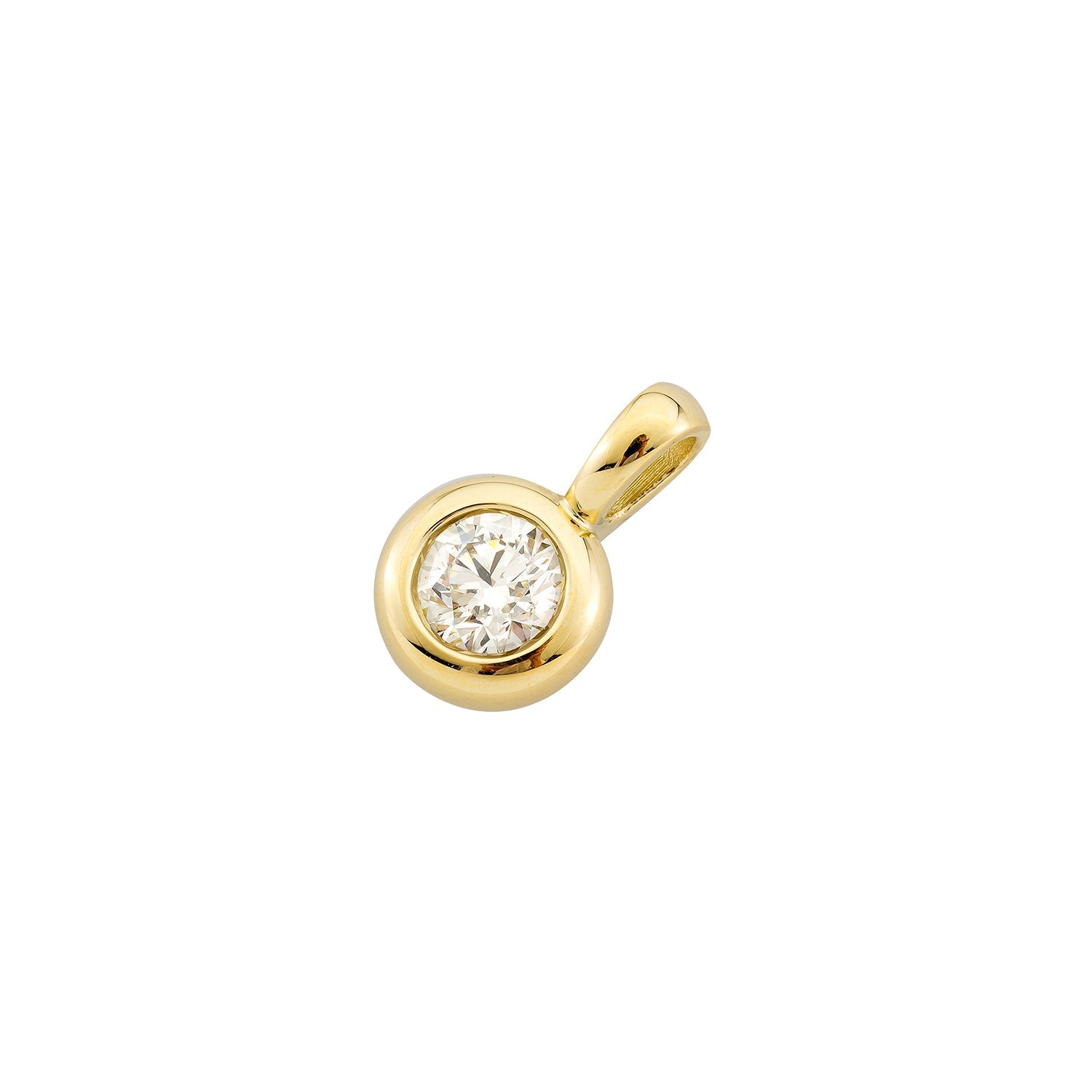 Anhänger Larina in Weißgold 14 Karat (585) mit Lab-Grown-Diamant