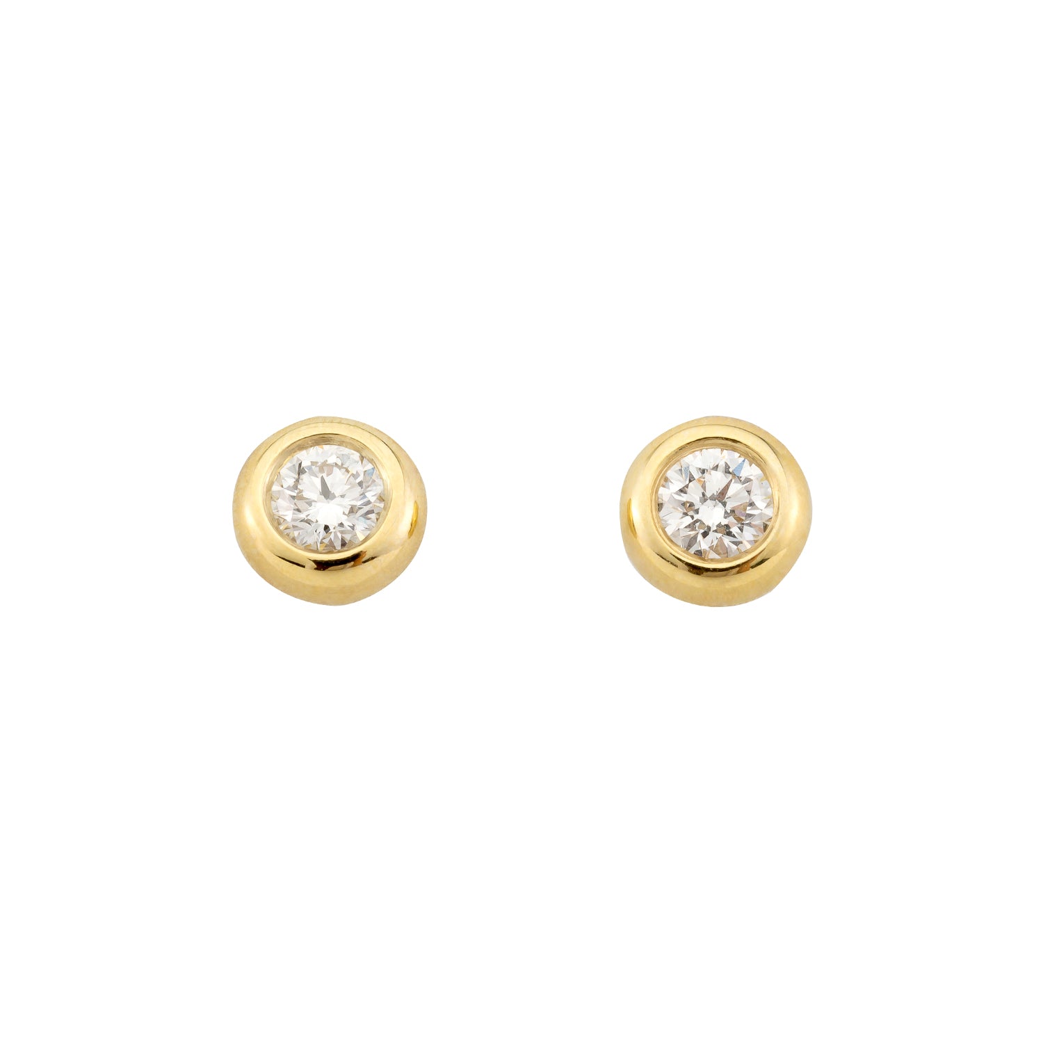 Ohrstecker Larina in Gelbgold 14 Karat (585) mit 0,10 ct Brillant