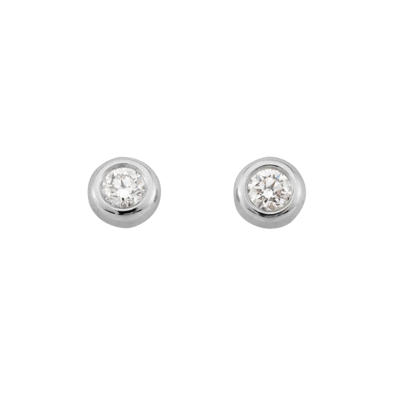 Ohrstecker Larina in Weißgold 14 Karat (585) mit 0,10 ct Brillant