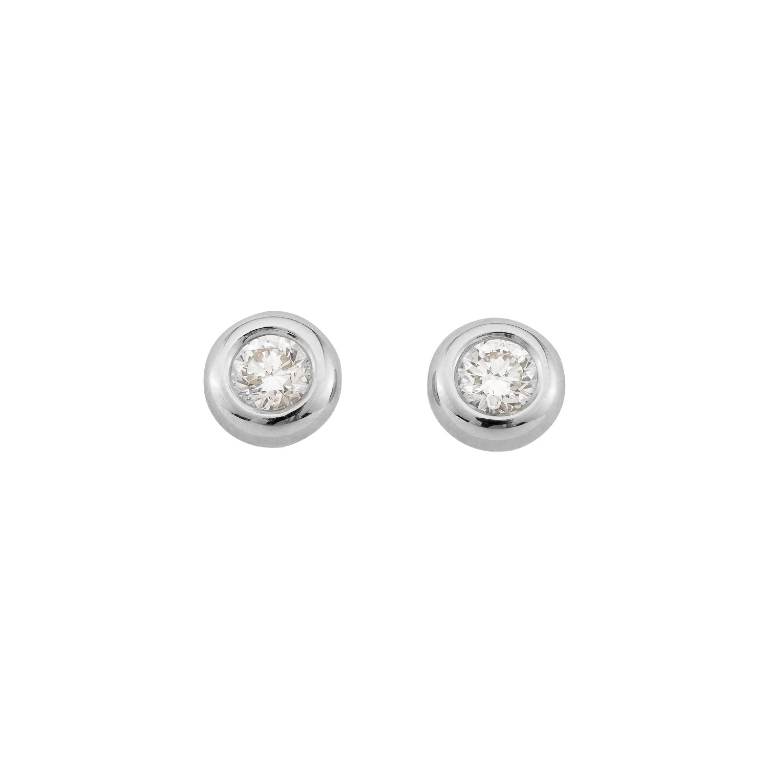 Ohrstecker Larina in Weißgold 14 Karat (585) mit Lab-Grown-Diamant
