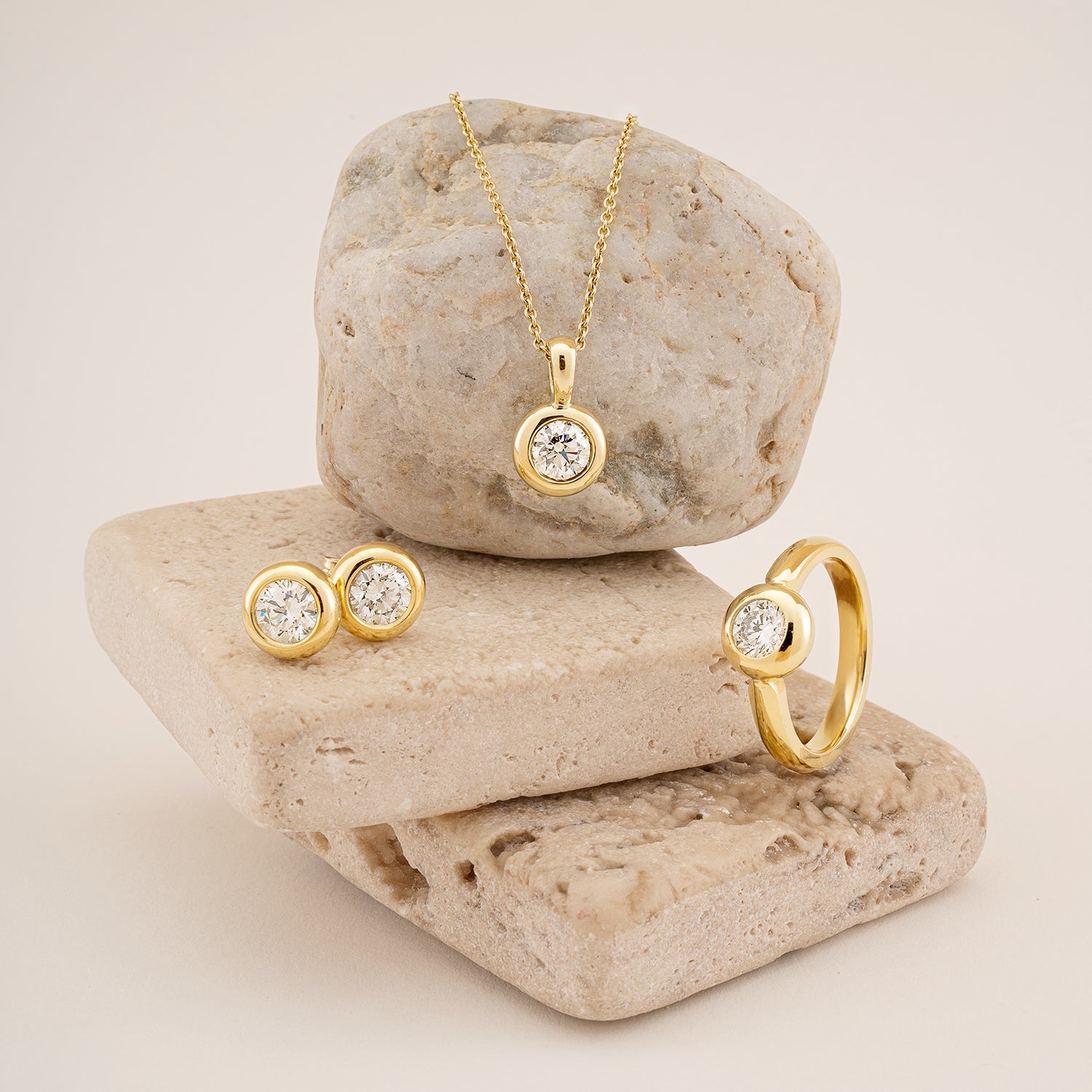 Verlobungsring Larina Lab-Grown – Gelbgold 18 Karat (750)