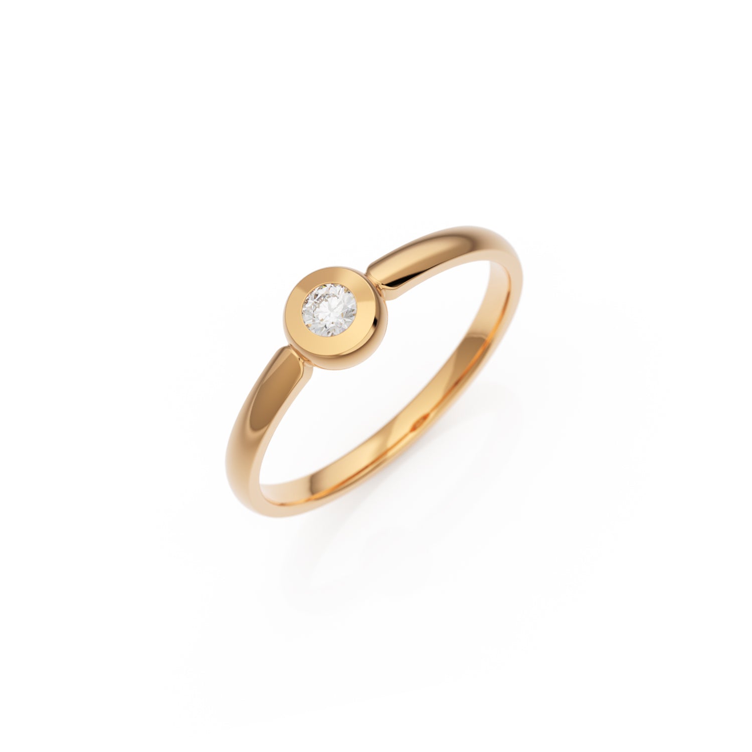 Verlobungsring Larina H/SI – Roségold 18 Karat (750)