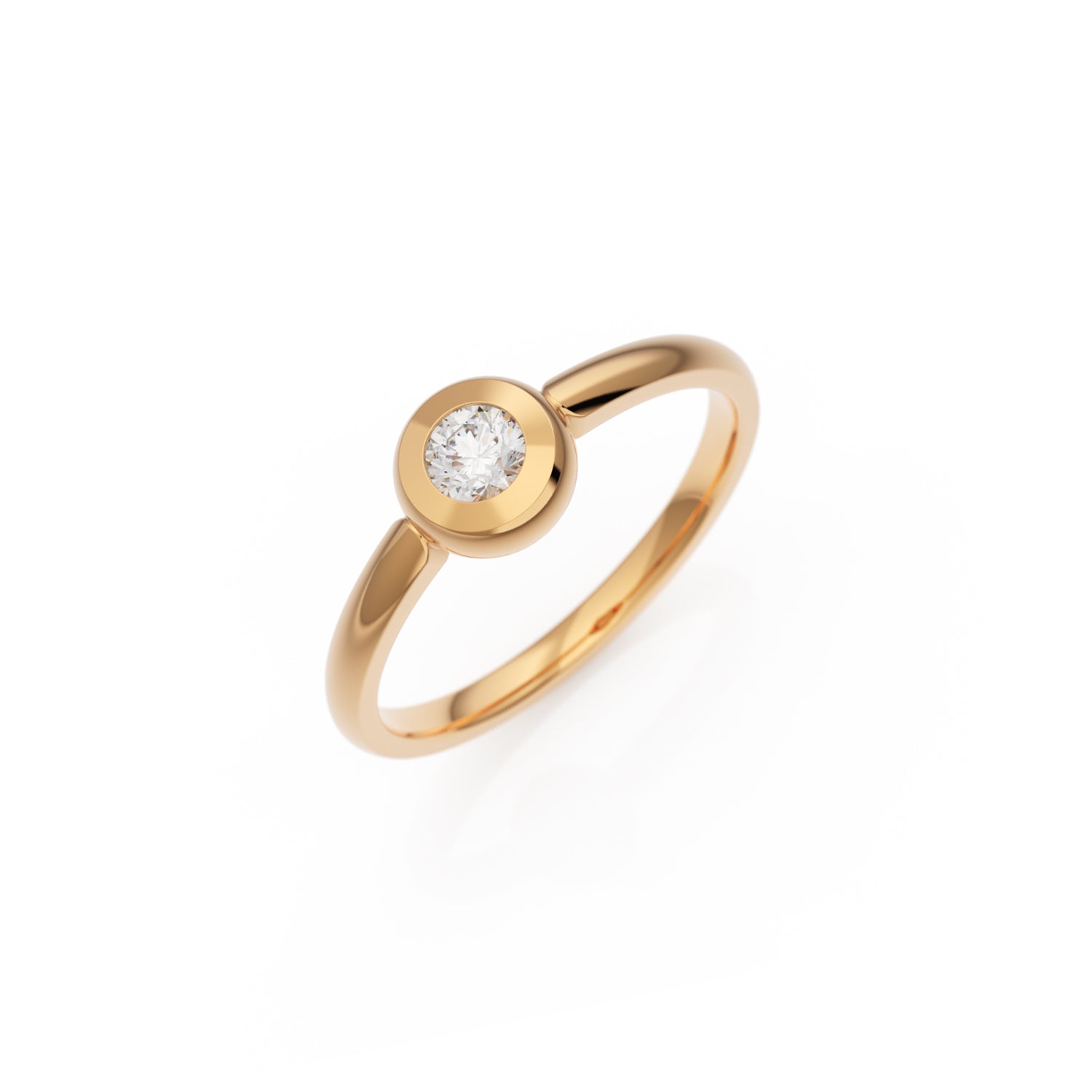 Verlobungsring Larina H/SI – Roségold 14 Karat (585)