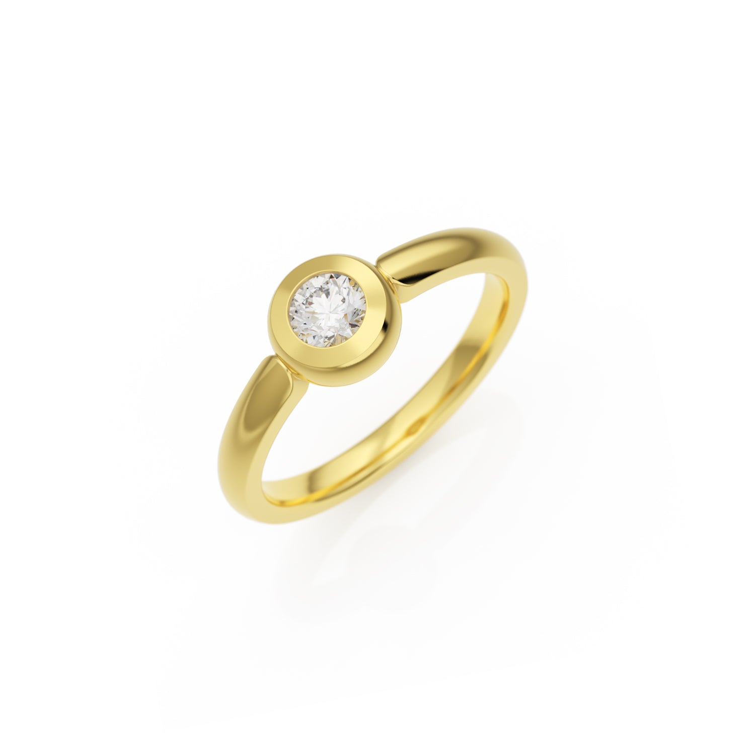 Verlobungsring Larina H/SI – Gelbgold 18 Karat (750)