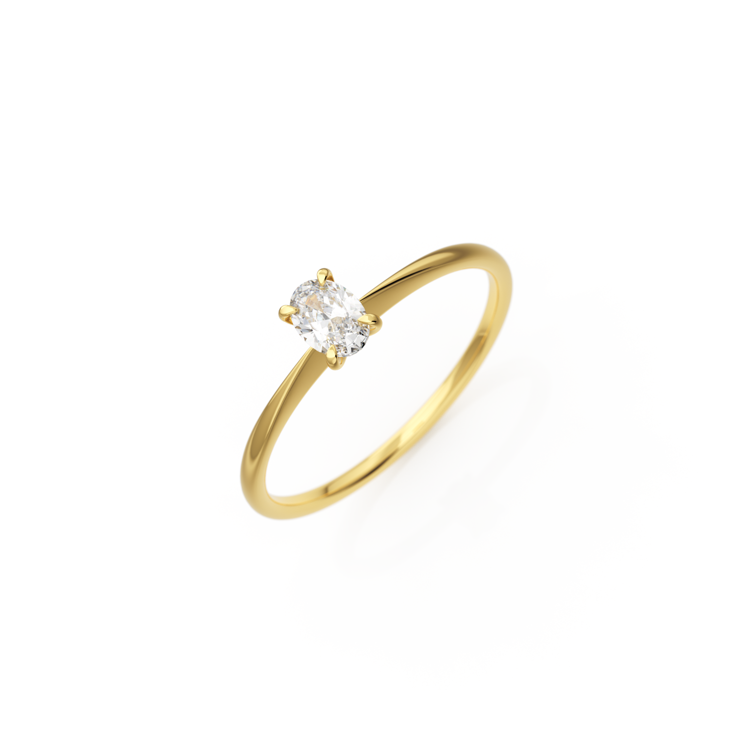 Verlobungsring Georgina – Gelbgold 14 Karat (585)