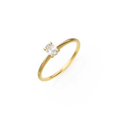Verlobungsring Georgina – Gelbgold 14 Karat (585)