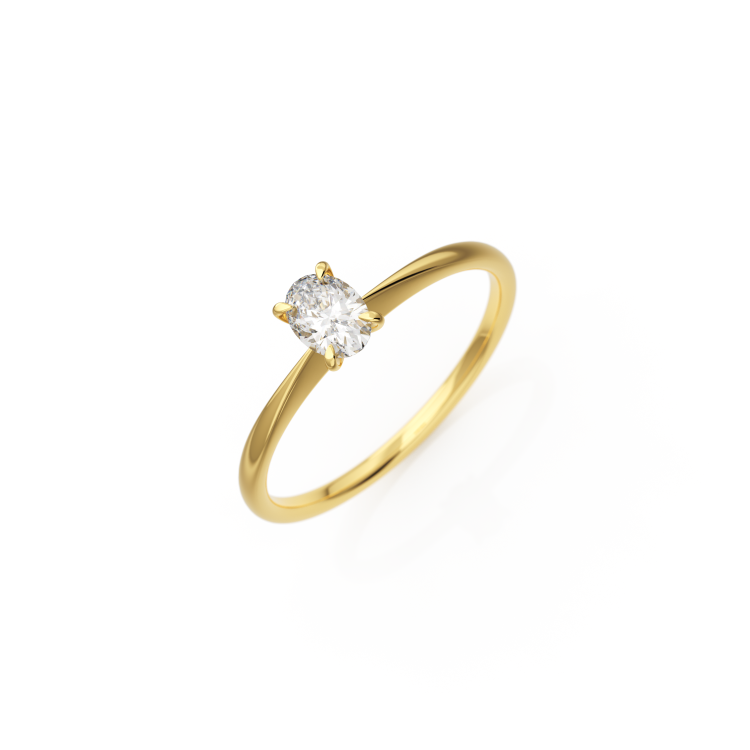 Verlobungsring Georgina – Gelbgold 14 Karat (585)