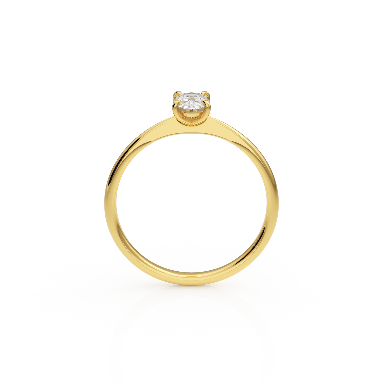 Verlobungsring Georgina Lab-Grown – Gelbgold 14 Karat (585)