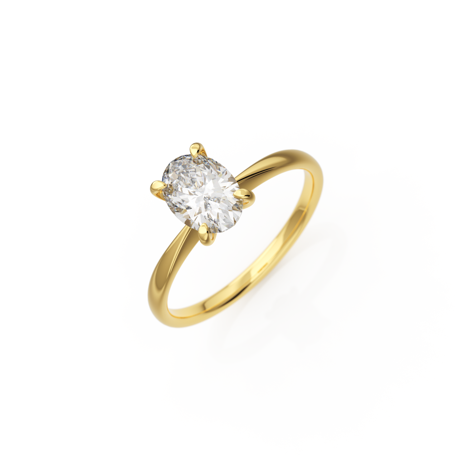 Verlobungsring Georgina Lab-Grown – Gelbgold 14 Karat (585)