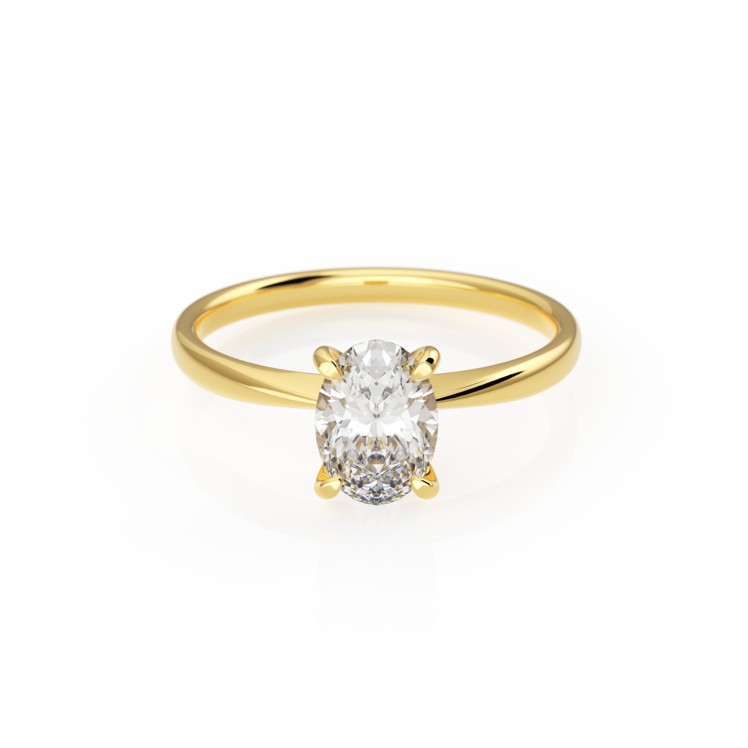 Verlobungsring Georgina Lab-Grown – Gelbgold 14 Karat (585)