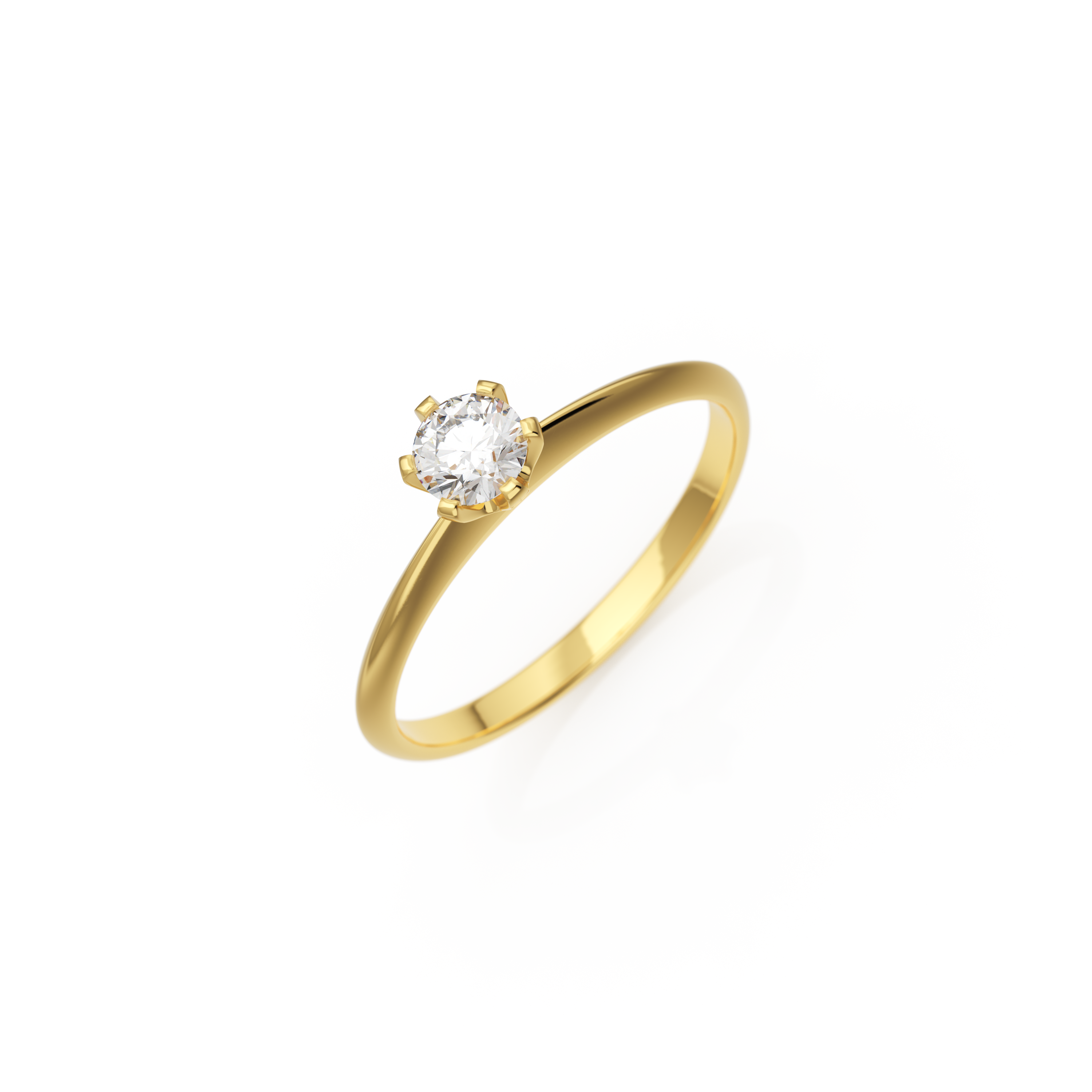 Verlobungsring Emilia in Gelbgold 14 Karat (585) mit 0,20 ct Brillant