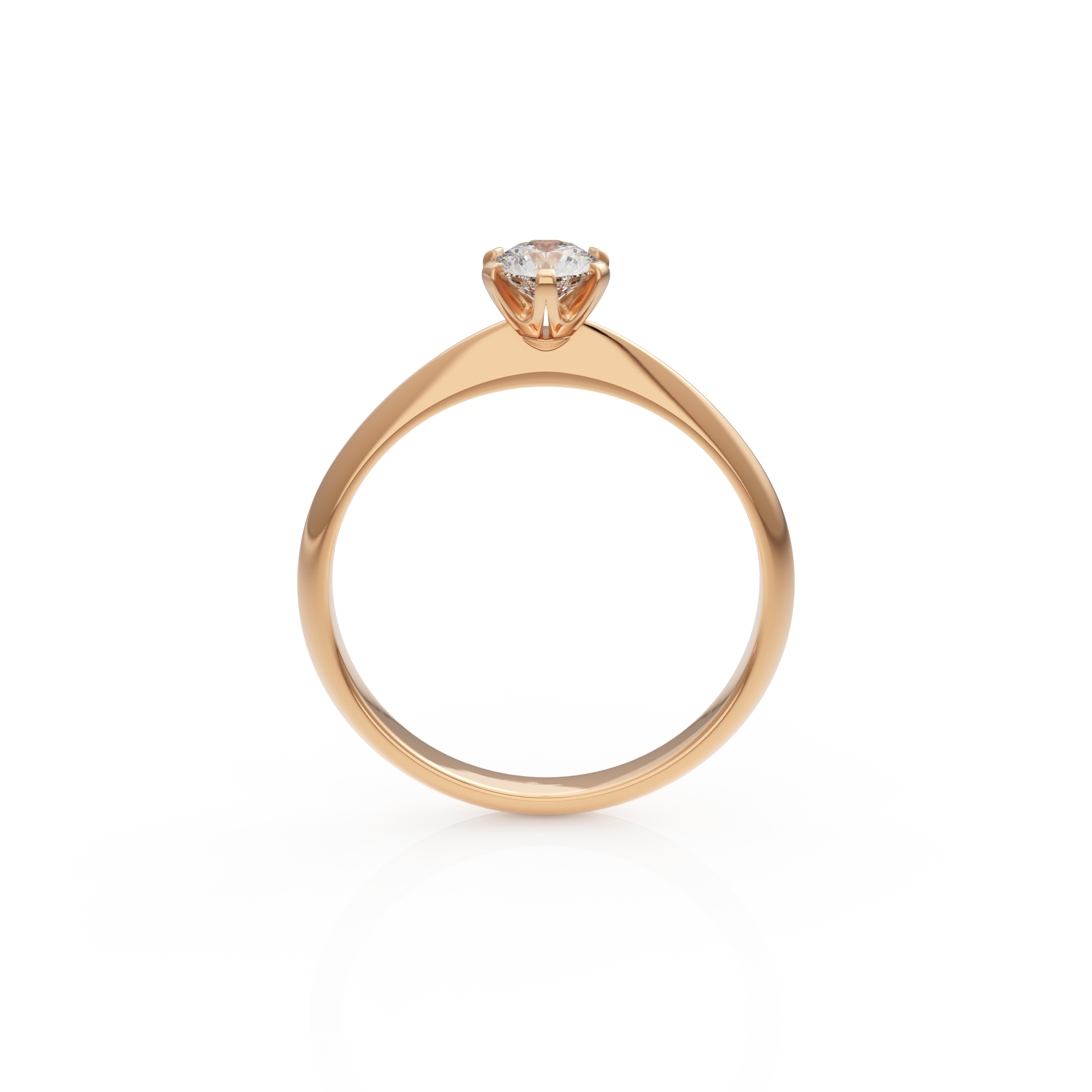 Verlobungsring Emilia in Rotgold 14 Karat (585)