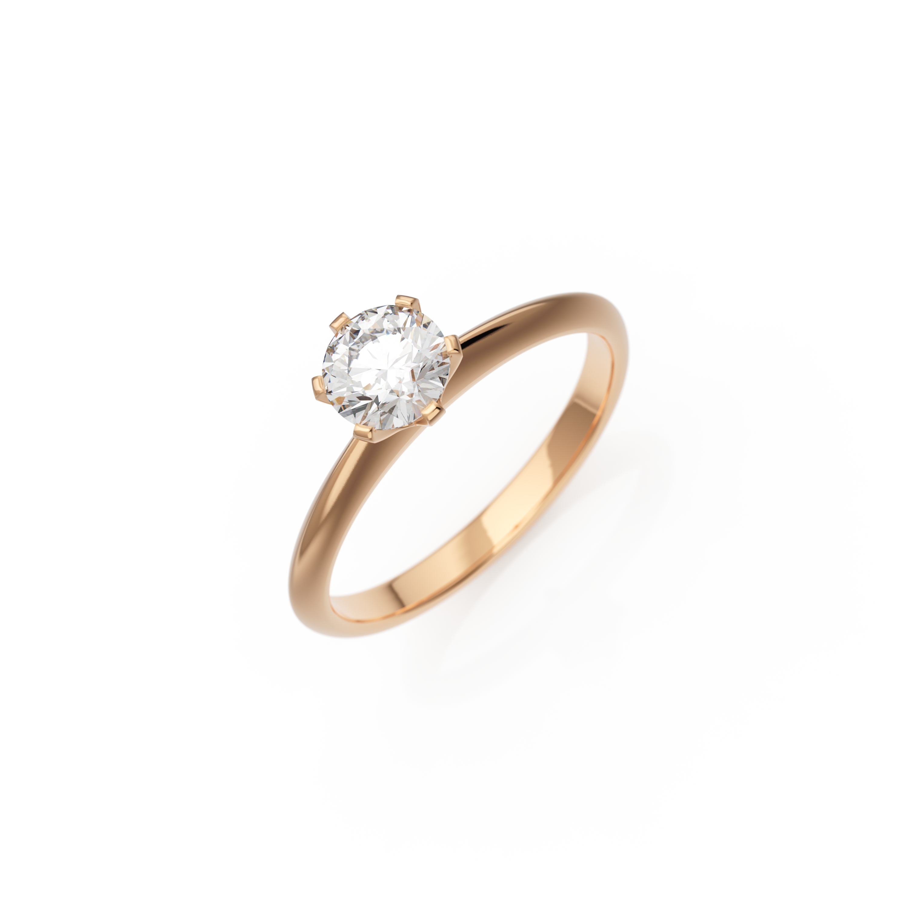 Verlobungsring Emilia in Roségold 14 Karat (585) mit 0,50 ct Brillant