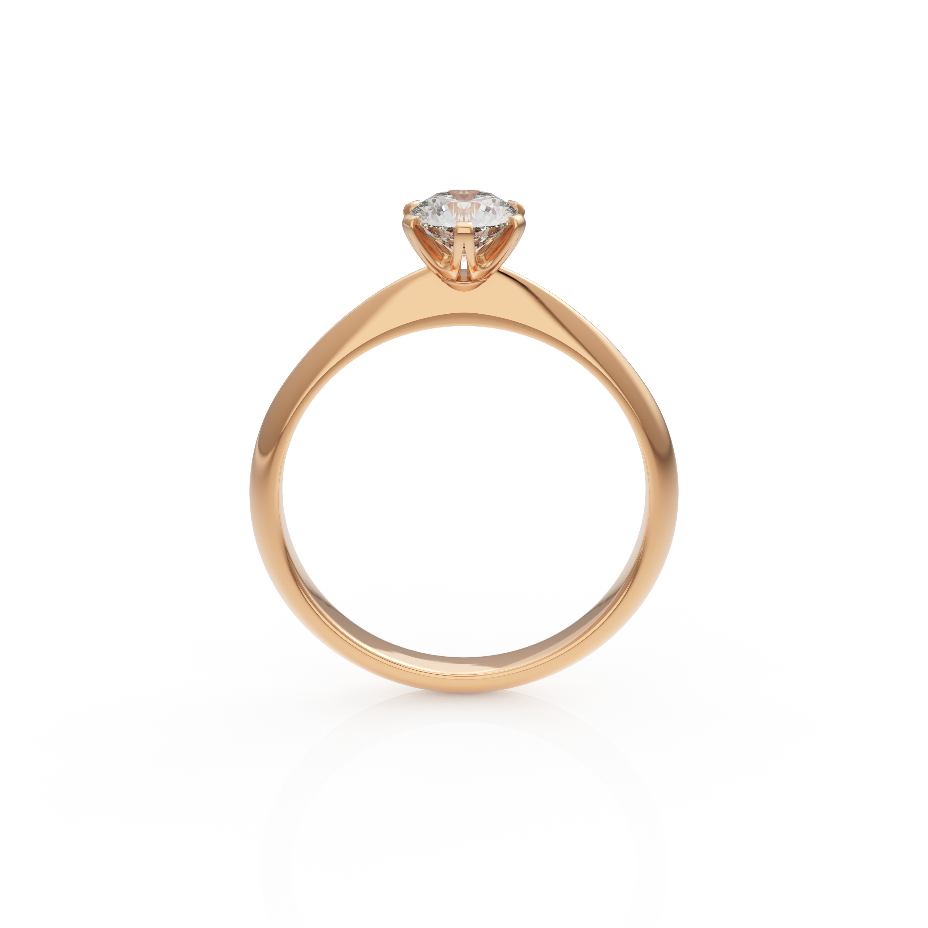 Verlobungsring Emilia in Rotgold 14 Karat (585)