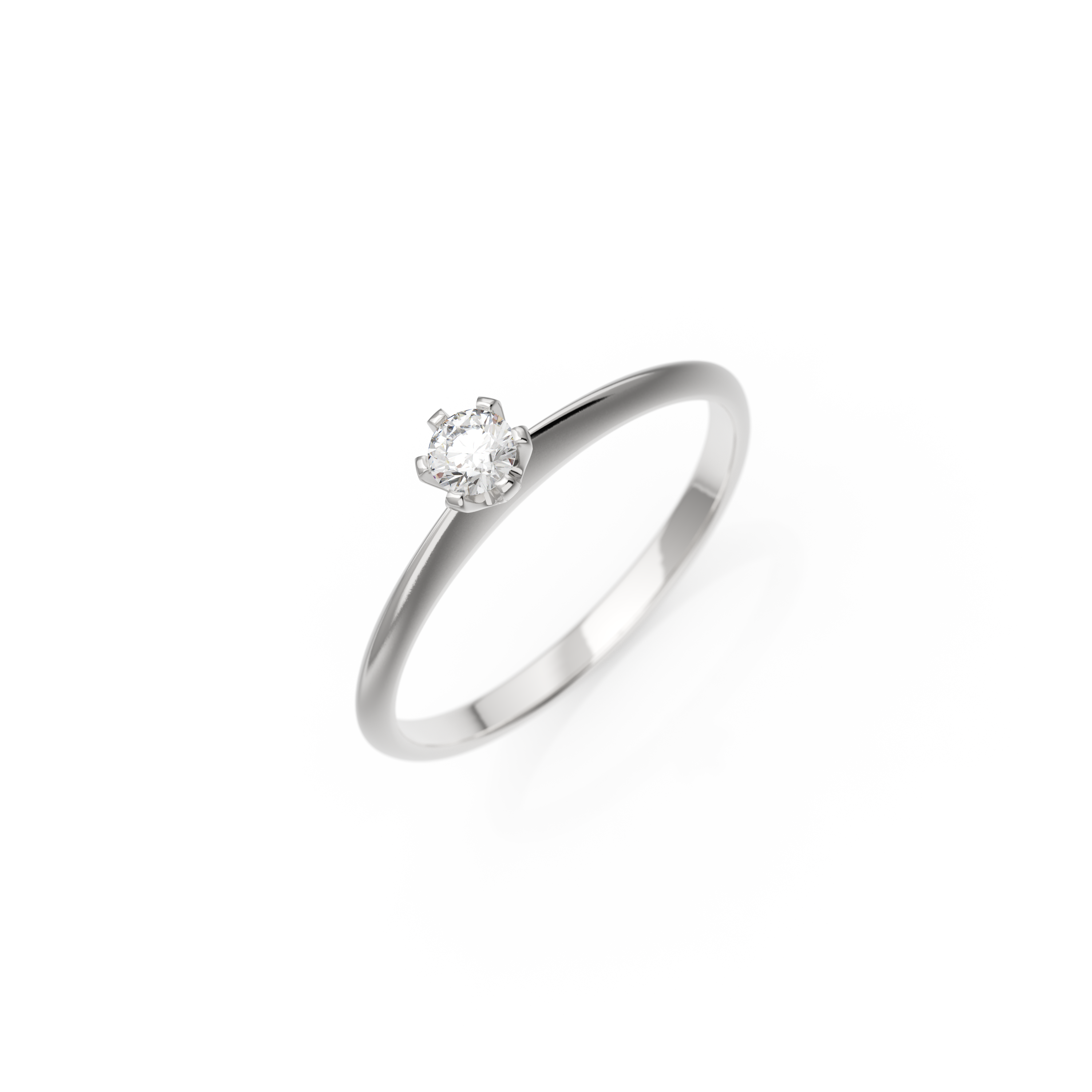 Verlobungsring Emilia Lab-Grown – Weißgold 14 Karat (585)