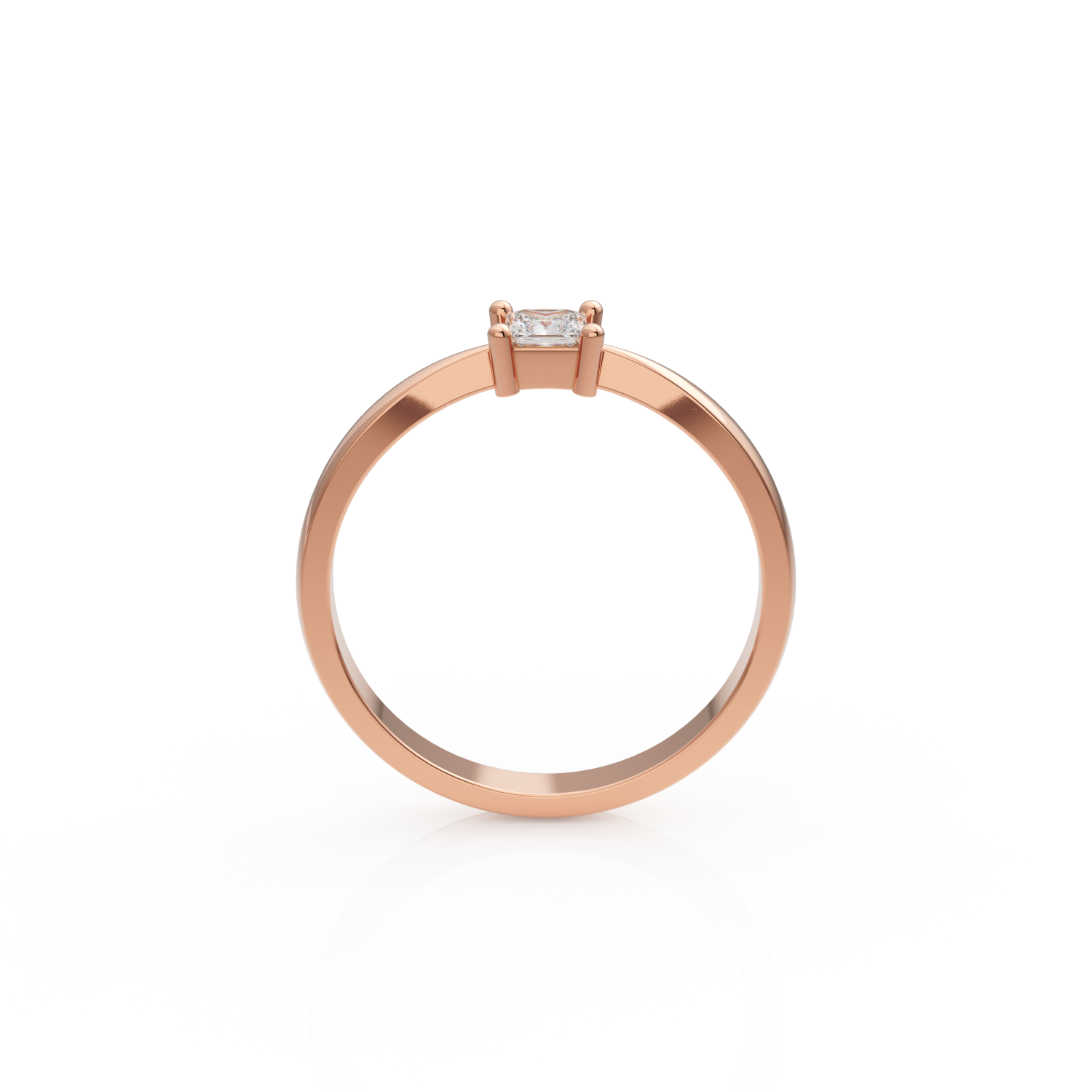 Princess engagement ring