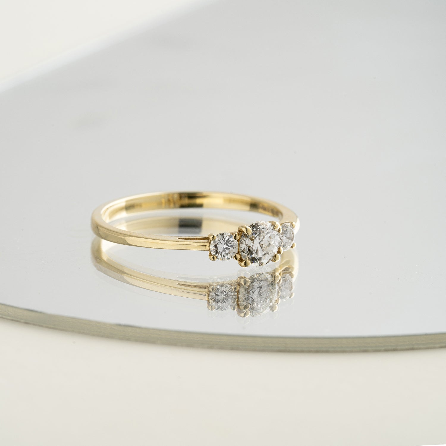 Verlobungsring Trilogy – Gelbgold 14 Karat (585)