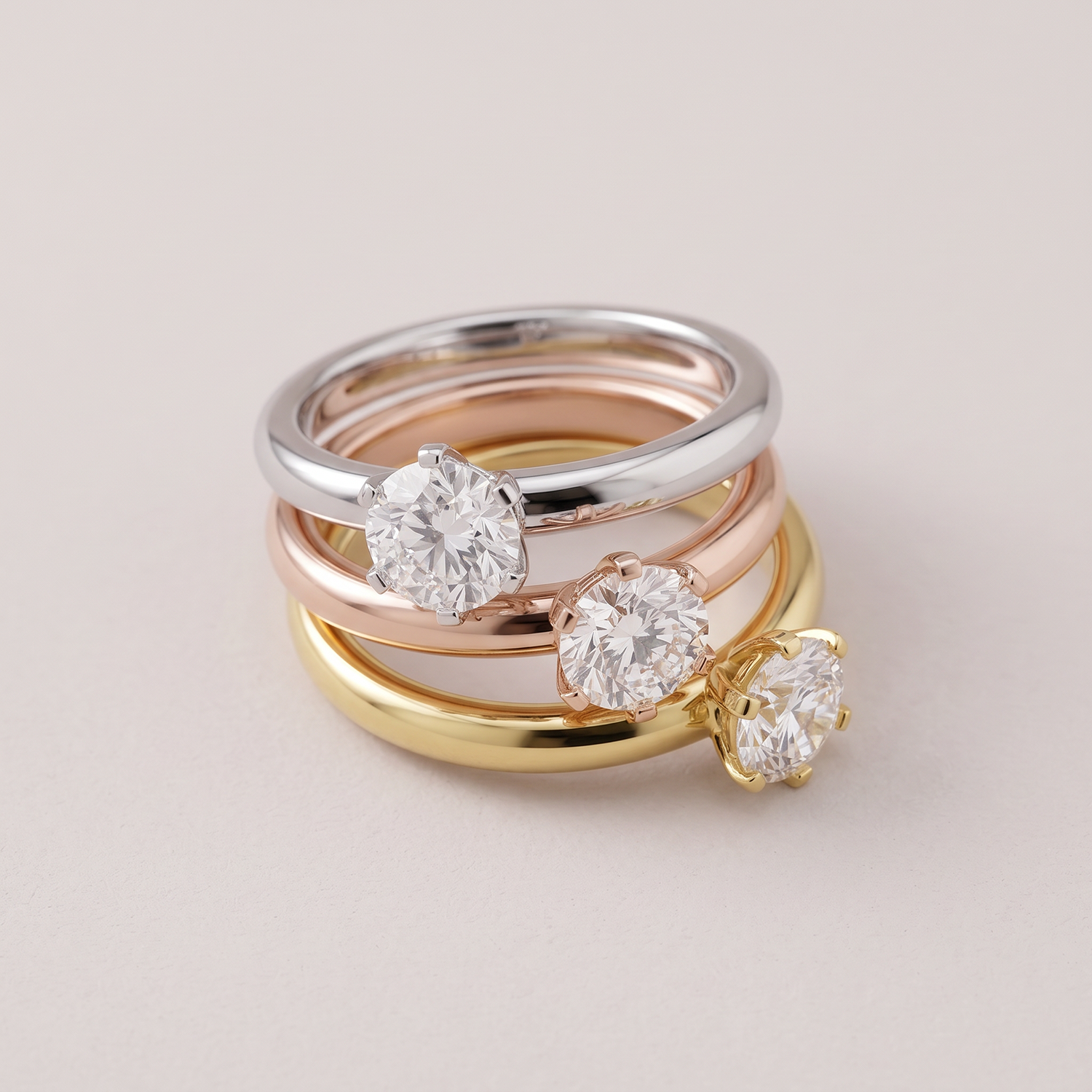 Verlobungsring Emilia in Weißgold 14 Karat (585) mit Lab-Grown-Diamant