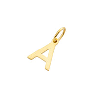 Pendant letter yellow gold