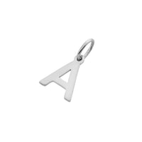 Pendant letter white gold