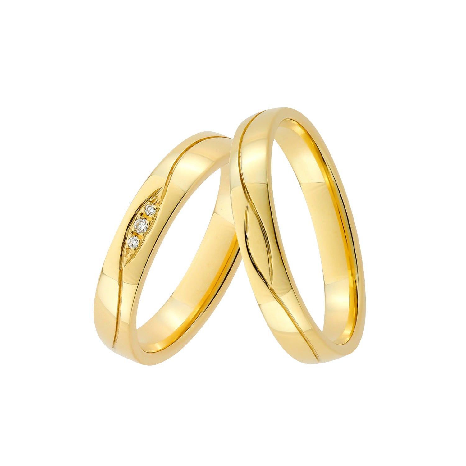 Wedding ring set Evangeline