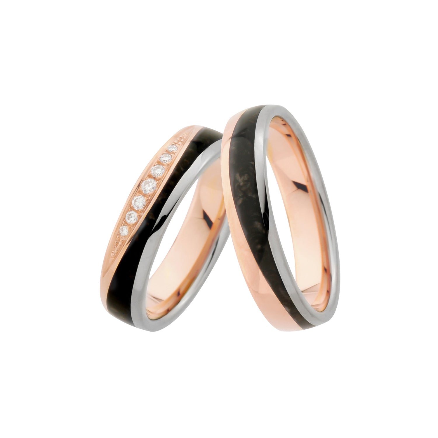 Daciana wedding ring set