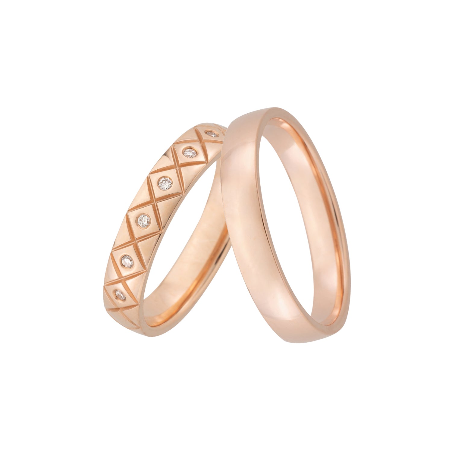 Wedding ring set Penthea