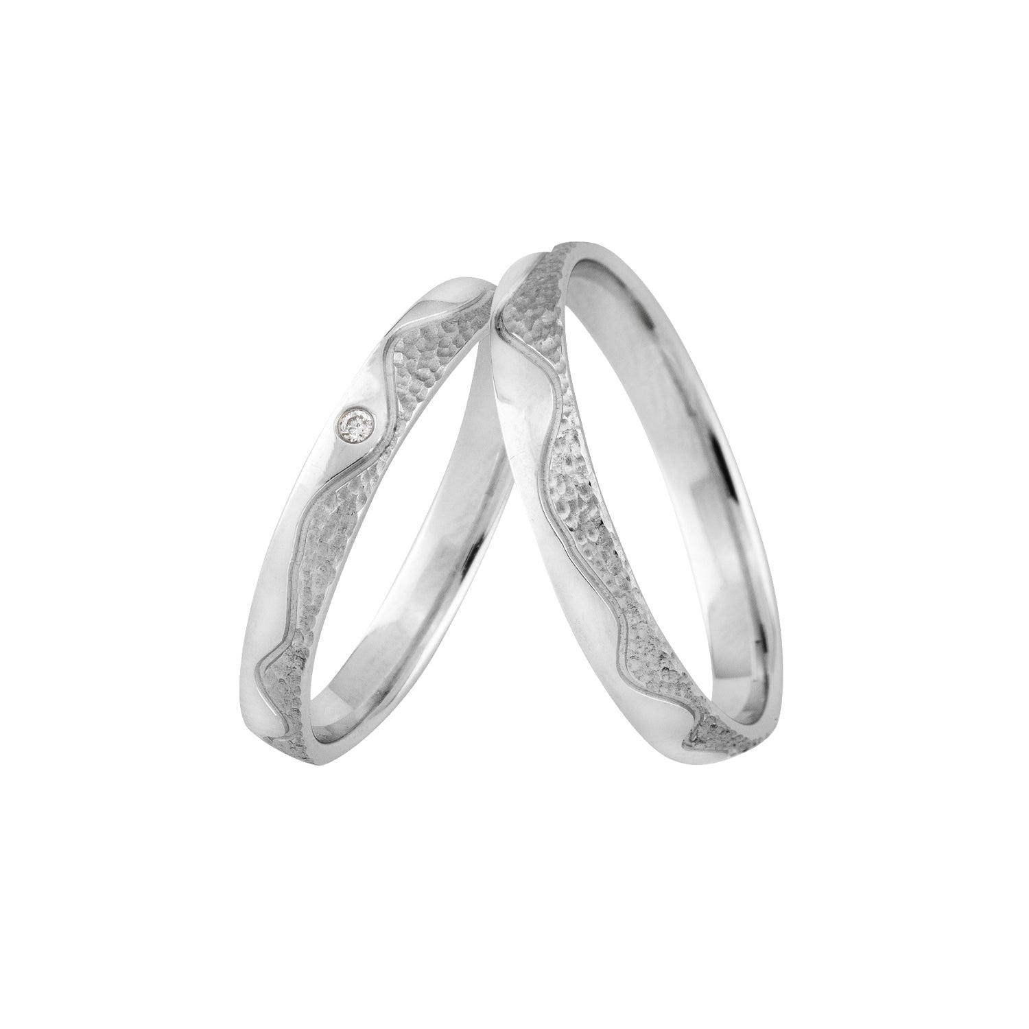 wedding ring set Fine Line