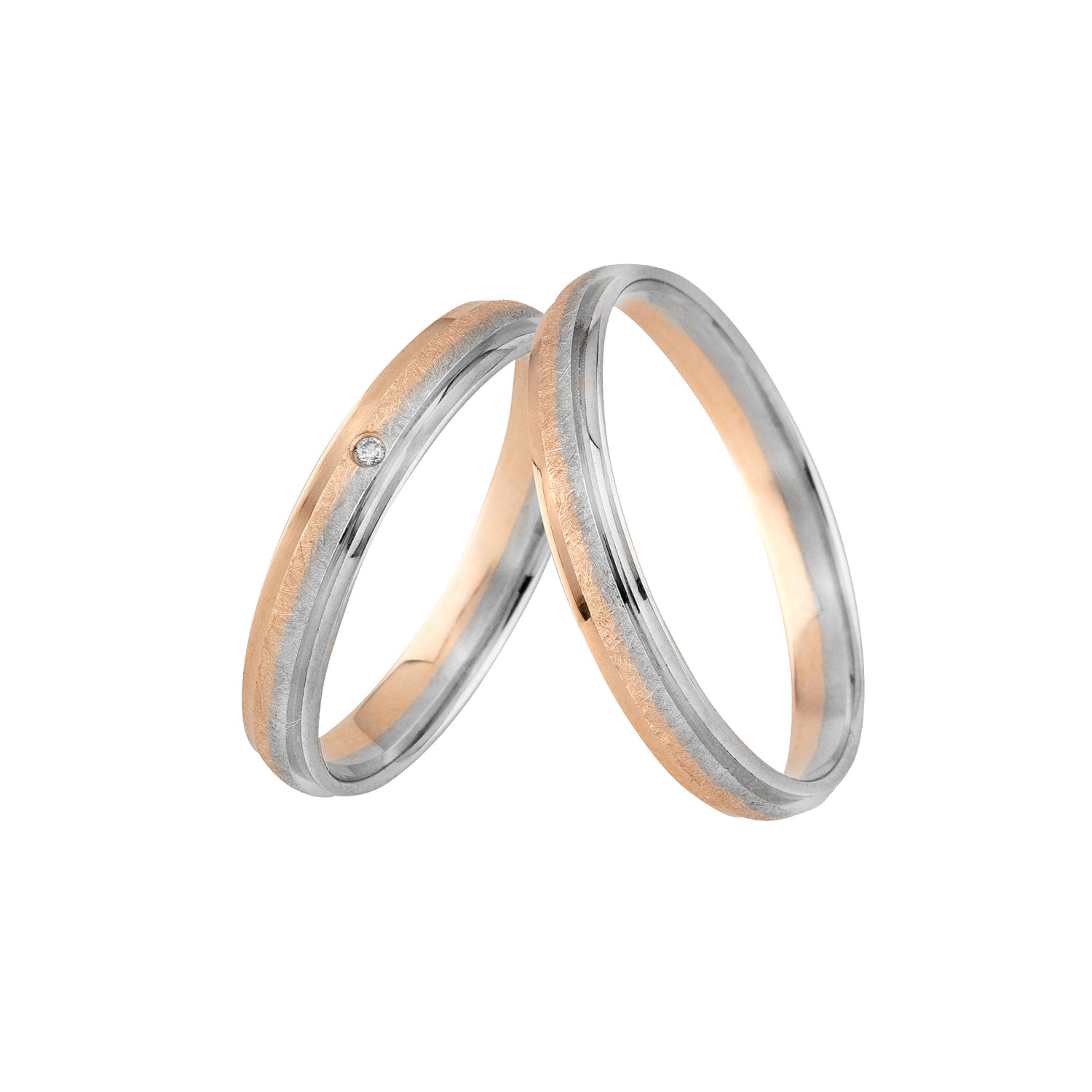 wedding ring set Fine Line