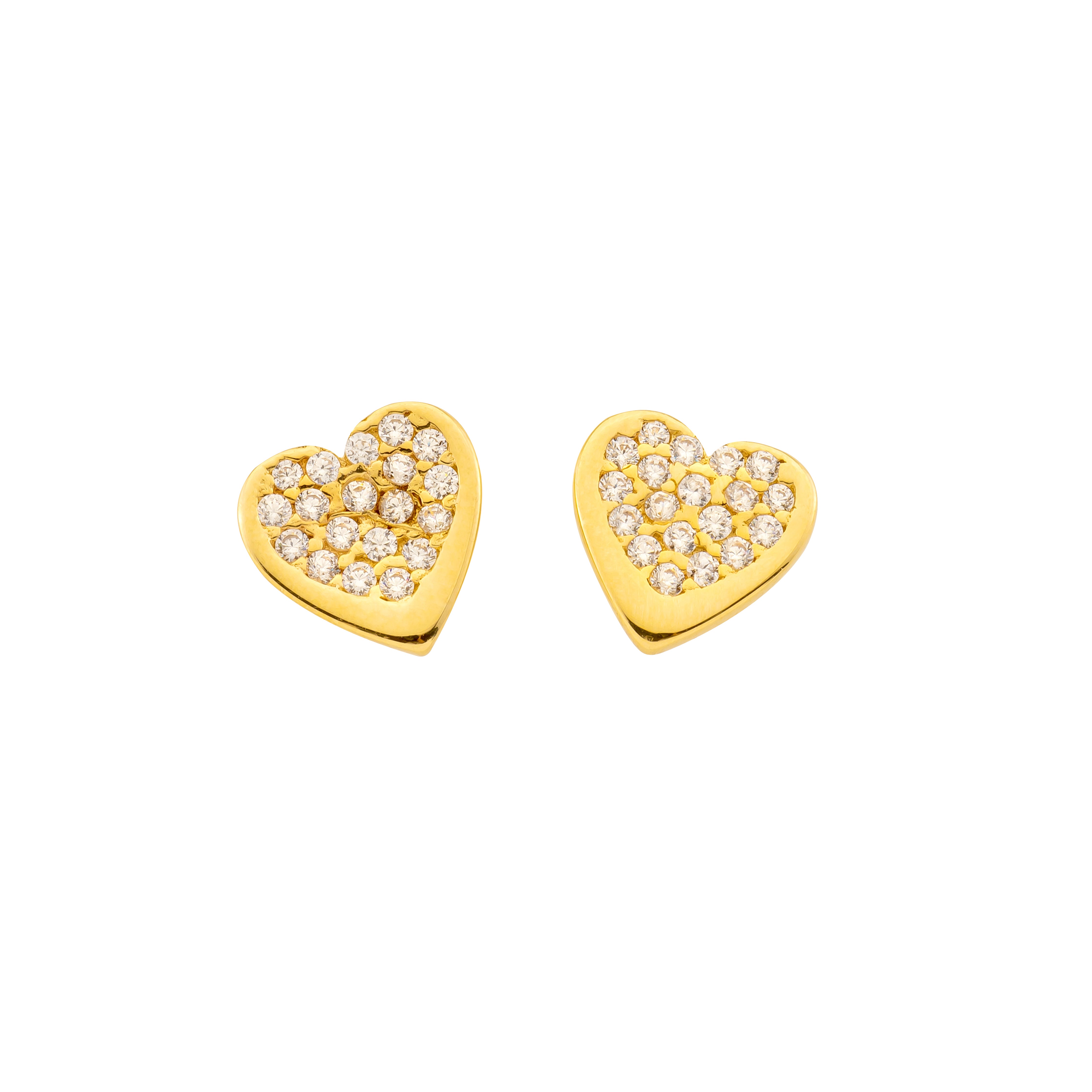 Heart stud earrings Bessie