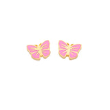 Butterfly stud earrings