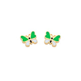 Butterfly stud earrings