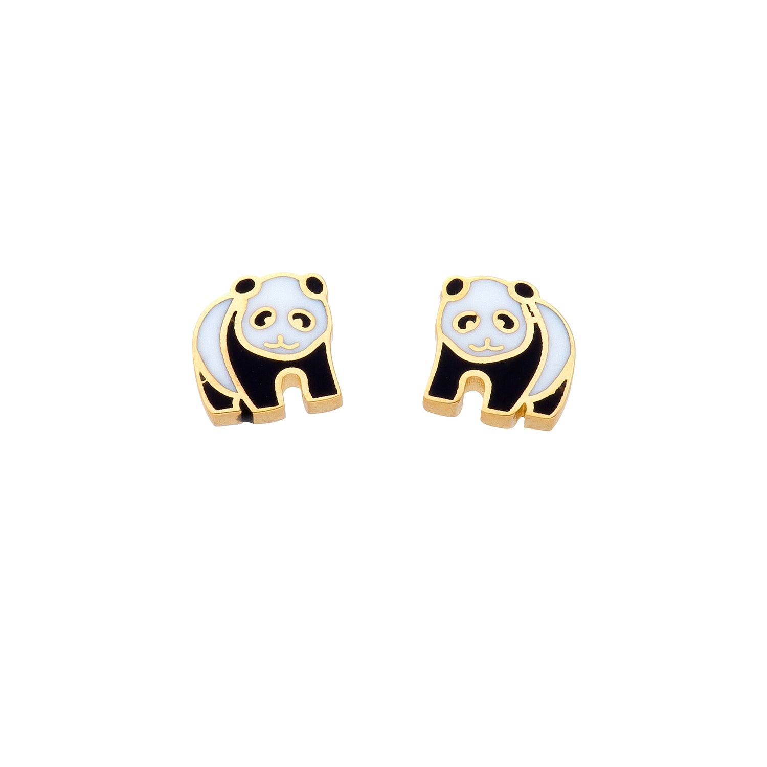 Panda bear earrings