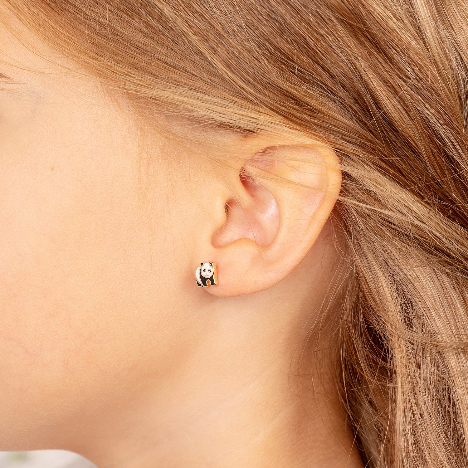 Panda bear earrings