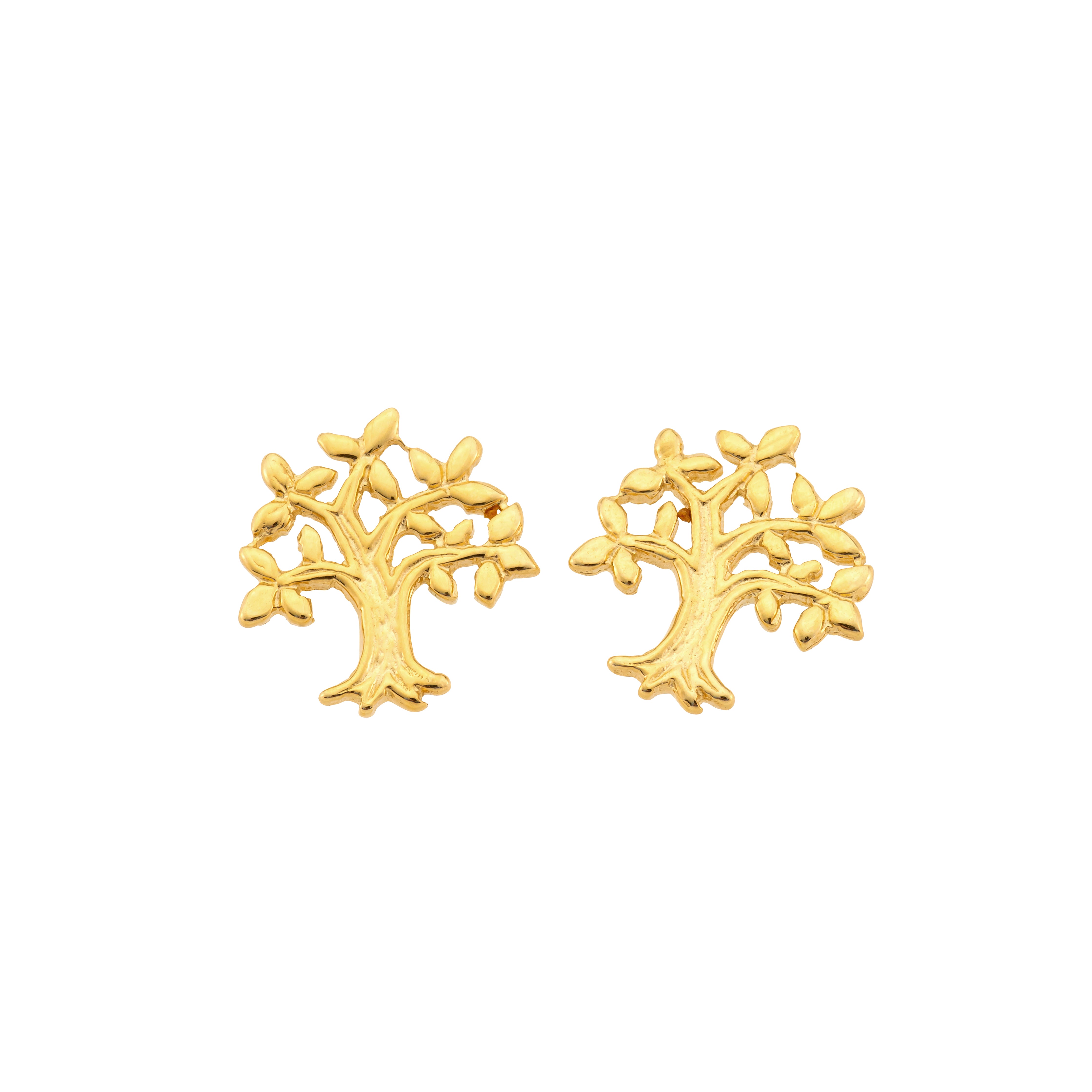 Tree stud earrings