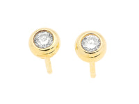 Solitaire earrings