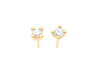 Solitaire earrings