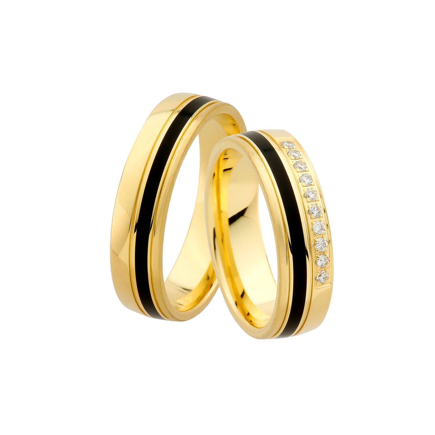 Raana wedding ring set