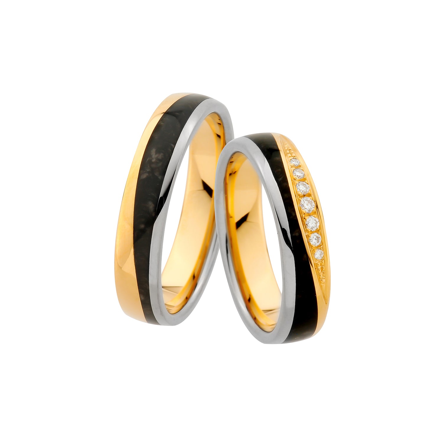 Daciana wedding ring set