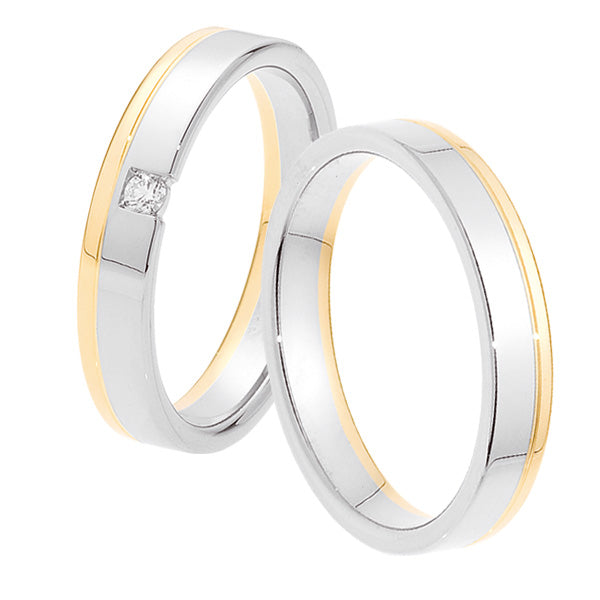 Wedding ring set rose