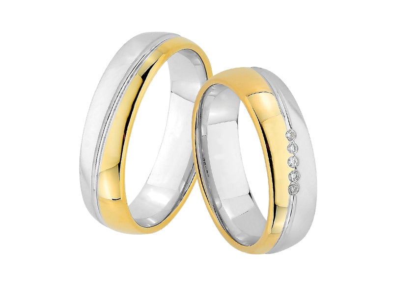 Wedding ring set Walfriede