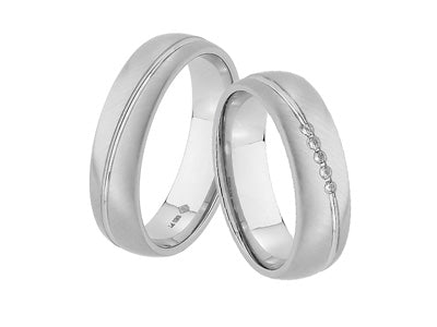 Wedding ring set Pearlie