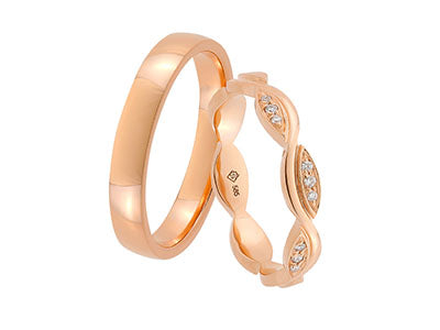 Wedding ring set Beppina